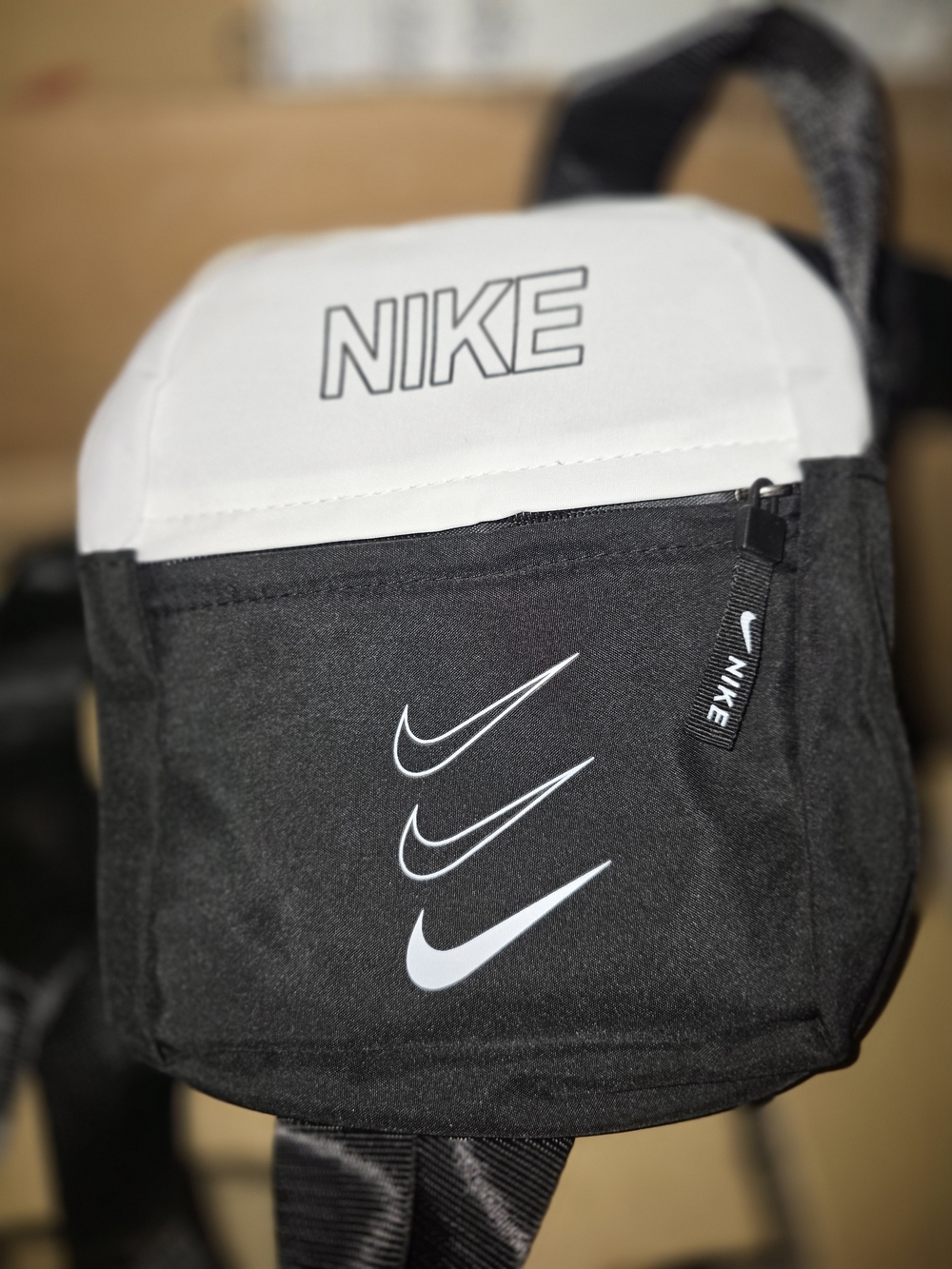 Nike Black and White Crossbody Sling Bag